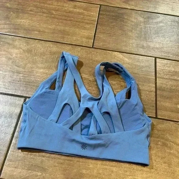 Athleta asana sports bra cottage blue small - Picture 3 of 5